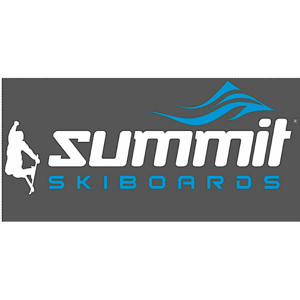 summit skiboards tshirt logo closeup grey