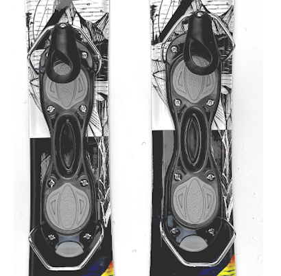 Snowjam fixed ski bindings