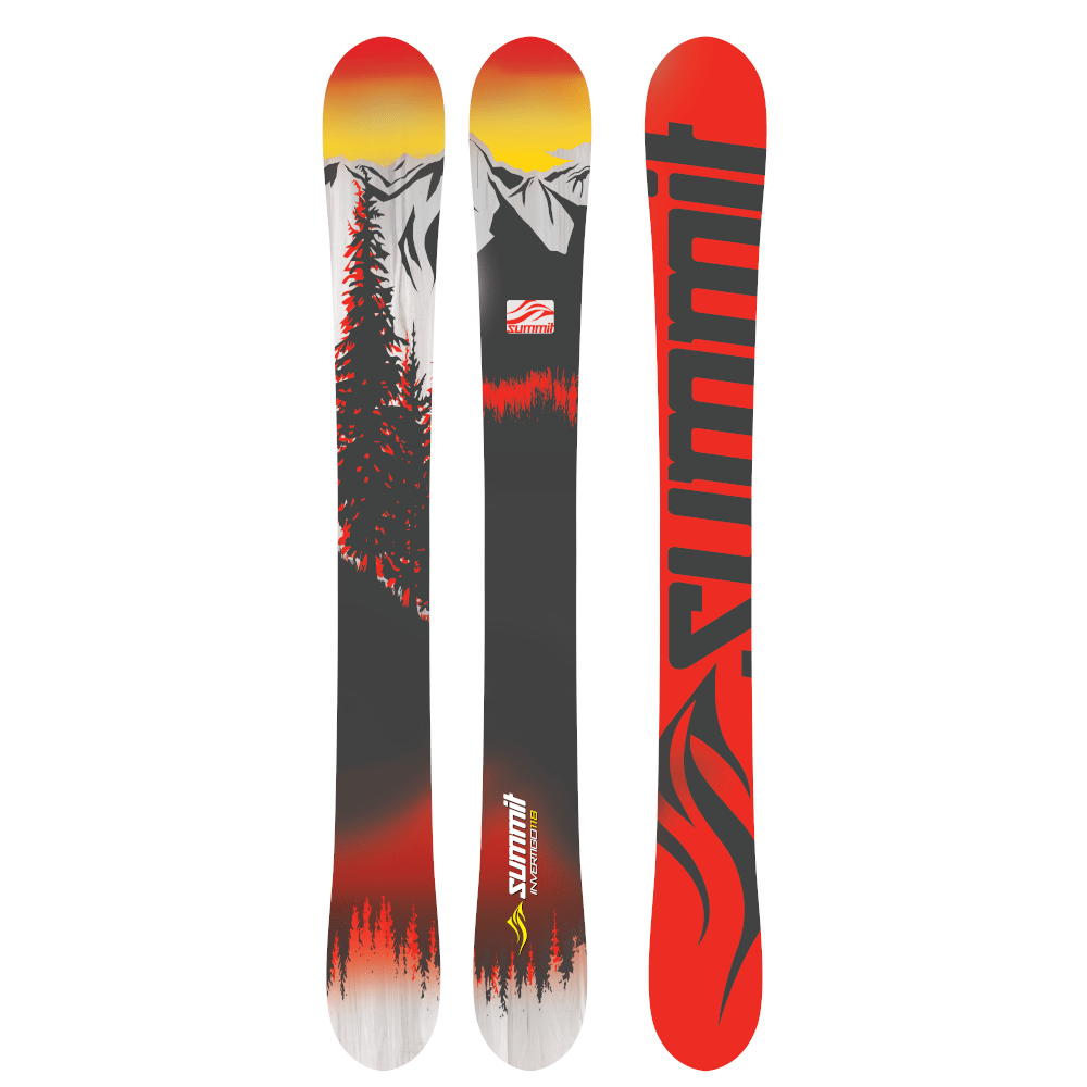 Summit Sk8 96cm Skiboards Snowblades 2020 R/C with Atomic Ski Bindings Mounted
