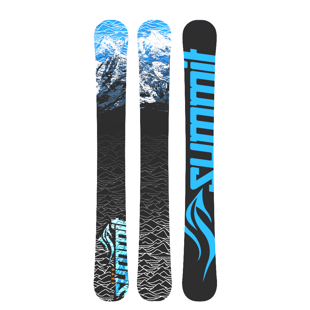 Summit Ecstatic 99cm Skiboards Snowblades with Atomic L10 Release Ski Bindings