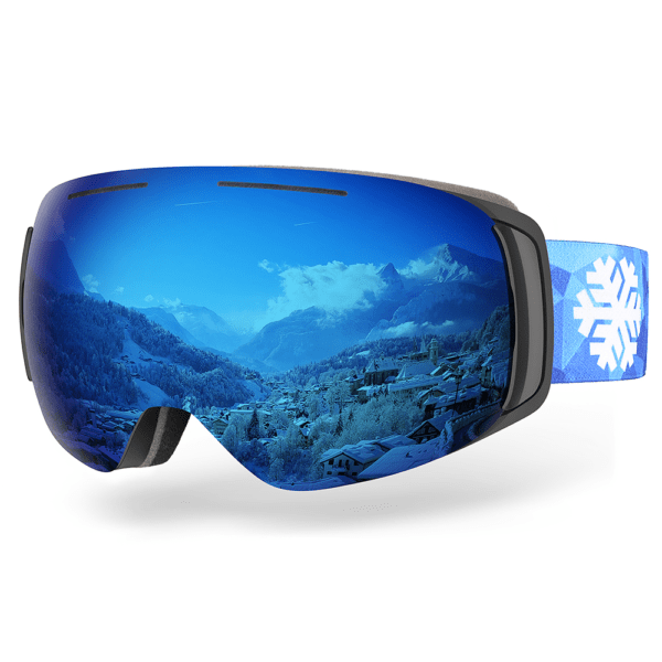 snowledge hawa black/blue lens goggles