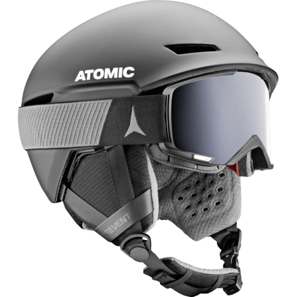 Atomic Revent Ski Helmet Black goggles