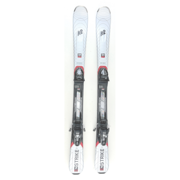 K2 Strike 124 cm Adult Short Skis Skiboards with Marker Bindings