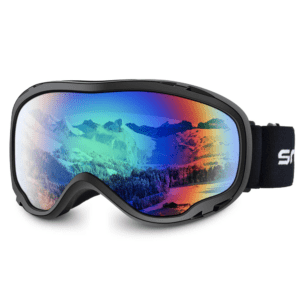 Snowledge Glacier Goggles Black Frame green lens