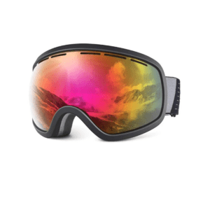 Snowledge IcyVanes Black Red lens Goggles