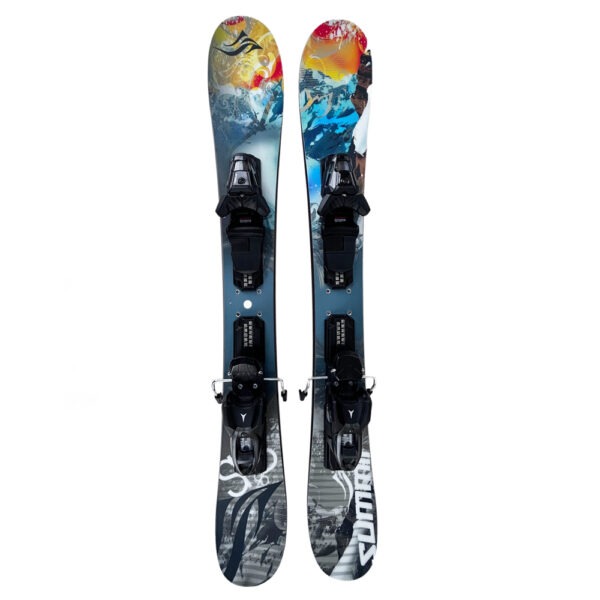 Summit Sk8 96 skiboards rocker. amber with atomic m10 bindings