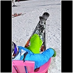 chilling at the ski resort with skiboards