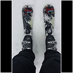 salomon snowblades action shot