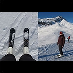 salomon snowblades action shot