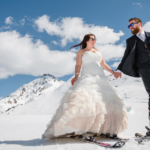 married on skiboards