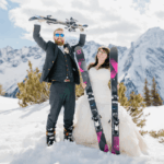 married on skiboards
