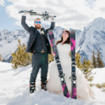 married on skiboards